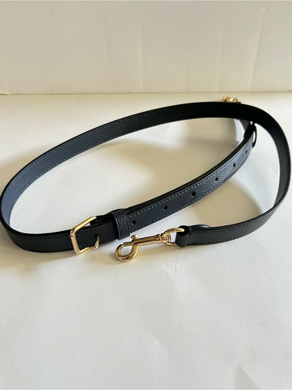 Coach Blue Leather Adjustable Strap with Gold Hardware Coach Leather Messenger Bag - Blue Messenger Bags, Bags  main image 4